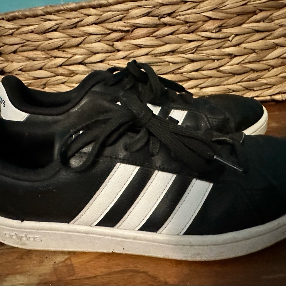 adidas Black and White Low-Top Sneakers